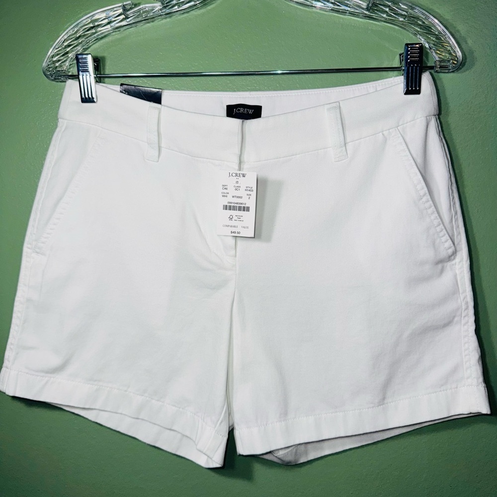 J. Crew Women's Classic White Bermudas - Picture 1 of 7